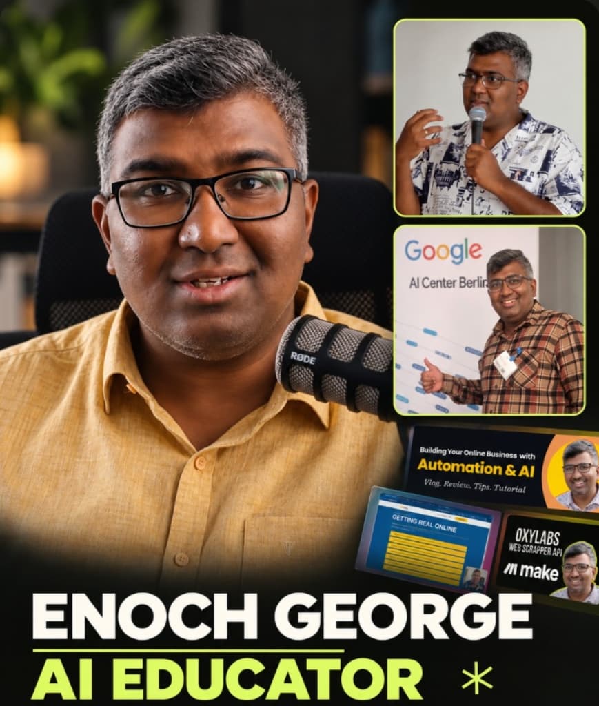 Enoch George, Initiator und Trainer der KI-Kreativakademie